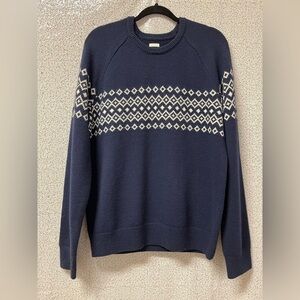 GAP Merino wool blend fair isle crew sweater NWT | size   Medium